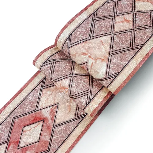 Miniatura 7 de 102 Cenefa de Papel Tapiz Floral de Rosas Marrón Despegar y Pegar Papel Tapiz Removible Autoadhesivo Cenefa de Pared Cocina Baño Dormitorio Azulejos