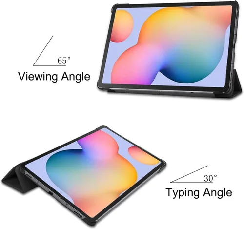 Miniatura 3 de Funda inteligente para Samsung Galaxy Tab S6 Lite de 10.4 pulgadas (modelos 2024/2022/2020), funda ligera con soporte triple y apagado automático