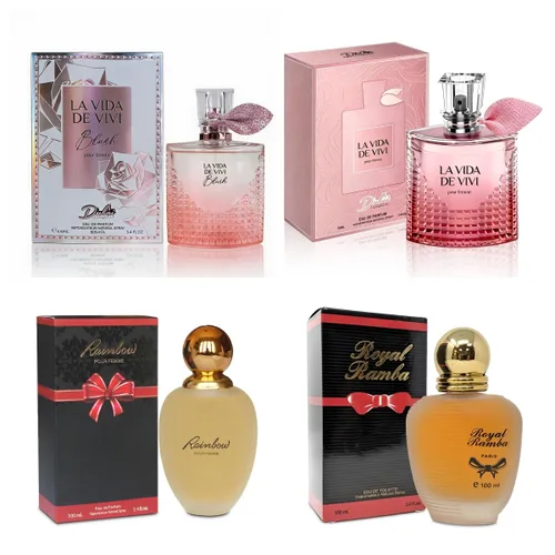 Miniatura 18 de A CENTER Juego de 4 perfumes para mujer – Set de regalo de fragancia floral con vainilla, almizcle y cítricos Eau De Pafume 3.5 onzas líquidas