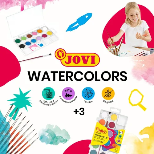 Miniatura 6 de Jovi 800/6, estuche para acuarela, multicolor, 6 unidades (paquete de 1)