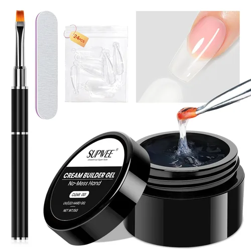 Miniatura 16 de Gel 3D para arte de uñas, gel duro sólido para esculpir uñas, no pegajoso para tallar, extensión de edificios con lápiz de arte de uñas, manicura
