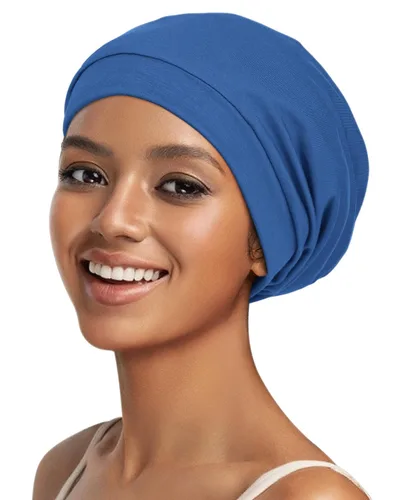 Miniatura 161 de Alnorm - Gorro con forro de satén y suave banda elástica para hombres y mujeres, talla única Se ajusta a la mayoría