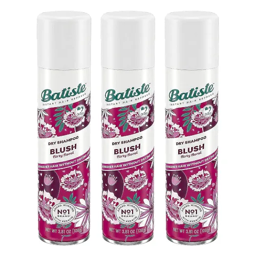 Batiste Champú seco, fragancia rubor, 3 unidades