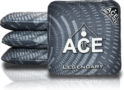 Legendario | Bolsos Cornhole ACE Pro + Kits PRO | De doble lado, resbaladizos y pegajosos para todo clima | Bolsa de descanso opcional y estuche de