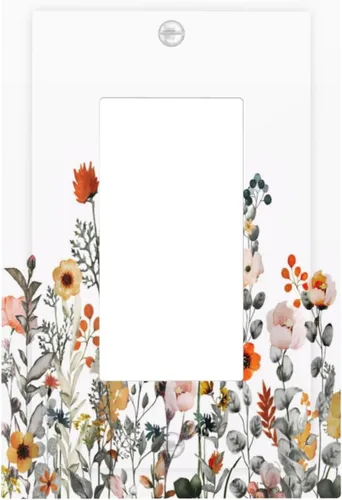 Miniatura 33 de Cubierta de Interruptor de Palanca Única de Asta de Venado de Madera de Estilo Rústico de Granja Placa Decorativa de Pared de 1 Banda Placa Frontal
