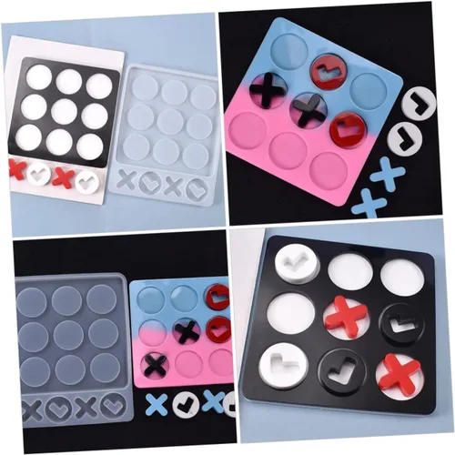 Miniatura 9 de Game Night Essential: molde manual de silicona blanco seguro para niños y niñas