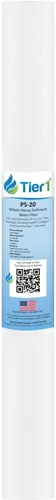 Miniatura 26 de Tier1 Cartucho de repuesto de filtro de agua de sedimentos de polipropileno hilado para toda la casa de 10 micrones, 20 x 2.5 pulgadas, compatible