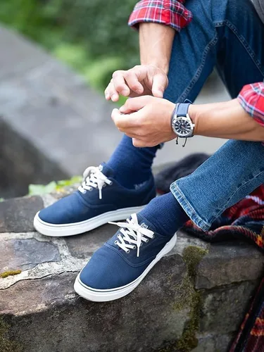Miniatura 3 de Chaps Vestido de canalé verdadero casual liso para hombre 1p