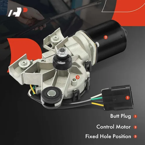 Miniatura 4 de A-Premium Motor del limpiaparabrisas delantero sin bomba de arandela compatible con Chevrolet Cruze 2011-2016 1.4L/1.8L, Cruze 2014-2015 2.0L, Cruze