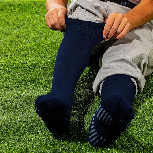 Miniatura 4 de Franklin Sports Calcetines de béisbol y sóftbol juveniles, calcetines de béisbol y sóftbol para niños, calcetines deportivos altos para niños y niñas