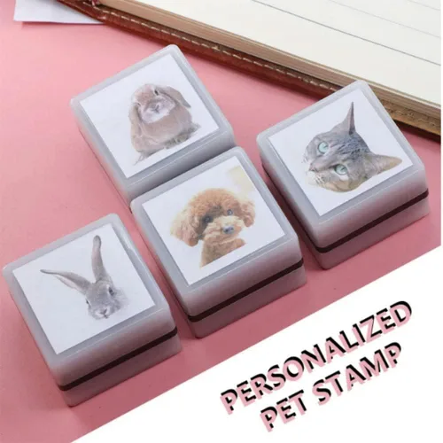 Miniatura 2 de Sello personalizado para retratos de mascotas, retratos de animales personalizados, sello de retrato de mascotas personalizado, sello de retrato