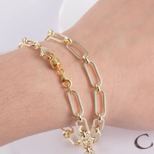 Miniatura 3 de Cierres y cierres magnéticos para collares, 2 piezas de plata de ley 925 con cierre magnético para collares, convertidor chapado en oro, conector