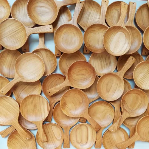 Miniatura 9 de Boki - Plato de mano coreano, plato de cuchara de madera con asa, estilo coreano, vajilla de madera de teca, mesa de comedor, encimera, decoración