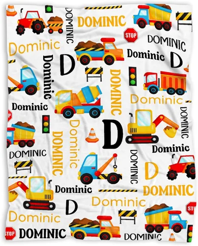 Miniatura 48 de Manta de bebé con texto en inglés «Just A Boy Who Loves Trucks» para niños y niñas, manta súper suave para envolver al recién nacido, acogedora