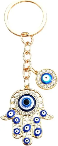 Miniatura 9 de Llavero de mano Hamsa de mal de ojo para llavero de coche, bolso de buena suerte, amuleto