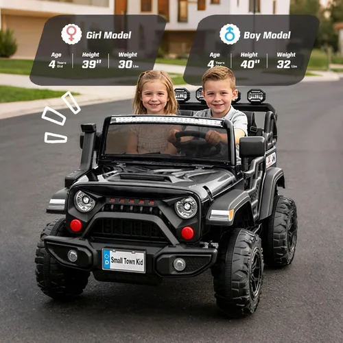 Miniatura 6 de 24V Ride on Toys for Big Kids, 2 Seater Ride on Cars with Remote Control, 400W Motor, Ride on Truck w/ 20in Wide Seat, 3 Speeds, Lights, Bluetooth