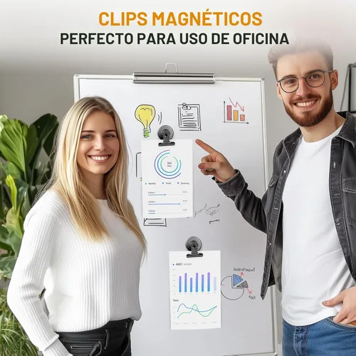 Miniatura 4 de Grtard Paquete de 12 clips magnéticos, imanes de nevera, clips magnéticos fuertes resistentes, clip magnético para pizarra blanca para oficina, Negro