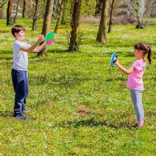 Miniatura 6 de Juego de pelotas para lanzar y atrapar, juego de pelota con pinchos para niños de 4 a 8 años, juguetes al aire libre para playa, césped, parque