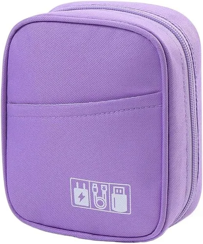 Miniatura 11 de E-Tree Bolsa de almacenamiento para pequeños dispositivos electrónicos y accesorios, bolsa técnica, funda organizadora electrónica compatible