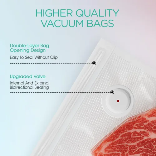 Miniatura 6 de VOYOR Sellador al vacío de mano para conservación y almacenamiento de alimentos, sellador al vacío portátil para alimentos con 5 bolsas de vacío
