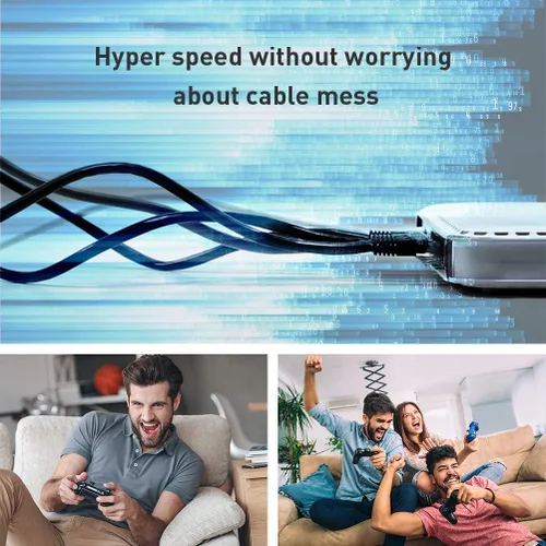 Miniatura 2 de Cable Ethernet Cat 8 de 6 pies, para exteriores e interiores, cable de conexión de doble blindaje de 26 AWG 40 Gbps 2000 Mhz, cable LAN resistente