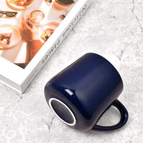Miniatura 6 de Bosmarlin Taza de café grande de cerámica brillante, taza de té para la oficina y el hogar, 18 onzas, adecuada para lavavajillas y microondas, 1
