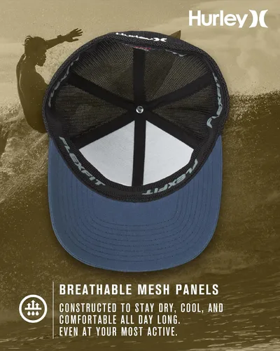 Miniatura 3 de Hurley Gorra de béisbol Icon Textures Flexfit para hombre