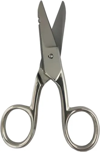 Miniatura 4 de Zeluga 12-228 Tijera de electricista de acero inoxidable resistente de 5 pulgadas
