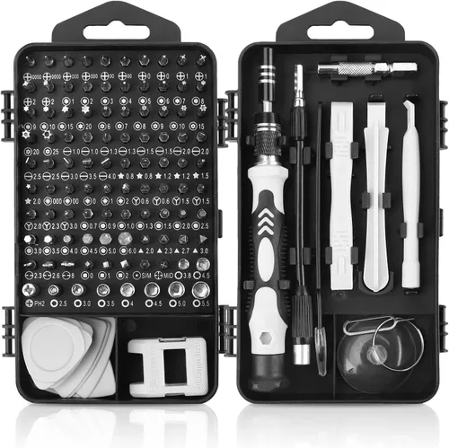 Kit de destornilladores de precisión todo en uno definitivo de 117 en 1: juego de herramientas magnéticas profesionales para MacBook, iPhone,
