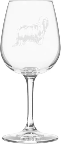 Miniatura 362 de Copa de vino de 12.75 onzas con diseño de perro grabado