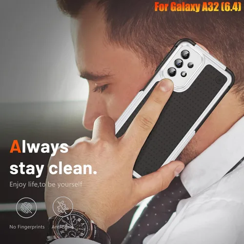 Miniatura 7 de Funda resistente para Galaxy A32 4G de 6.4 pulgadas, agarre texturizado antideslizante, resistente a caídas