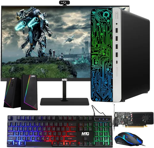 Miniatura 11 de PC de escritorio HP G3 para juegos, Intel Core i5 de 4ª generación, gráficos GT 1030, 16 GB de RAM, SSD de 1 TB, monitor curvado MTG nuevo de 24