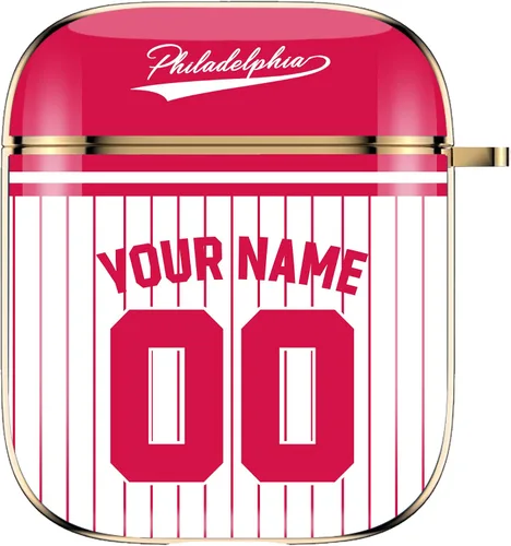 Miniatura 17 de Funda de béisbol personalizada con nombre y número para Apple AirPods de 2ª y 1ª generación, Arizona personalizada para fanáticos de los deportes