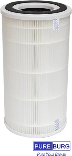 Miniatura 3 de PUREBURG Filtro de repuesto compatible con Conair AP04 purificador de aire para habitación media, H13 True HEPA y filtración multicapa de carbón