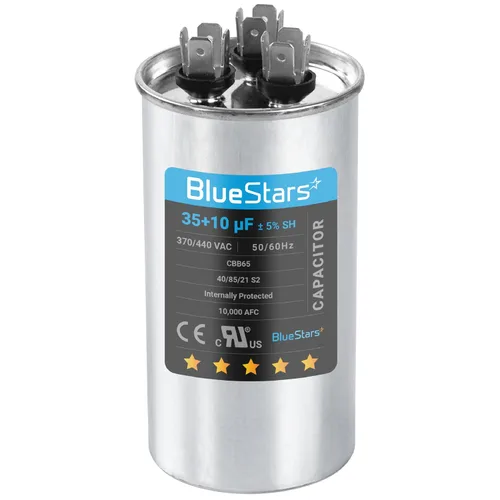 Miniatura 15 de [Listado UL] BlueStars 10 uF ± 5% MFD 370/440V CBB65 CBB65A Pieza de Repuesto de Capacitor de Arranque y Funcionamiento Ovalado - Capacitores