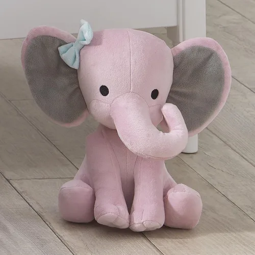 Miniatura 3 de Bedtime Originals Twinkle Toes - Peluche de elefante rosa, color avellana, 1 unidad (paquete de 1)