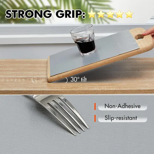 Miniatura 2 de Viseeko Revestimiento para estantes y cajones para gabinetes de cocina, revestimientos de gabinete no adhesivos para estantes, papel de estante