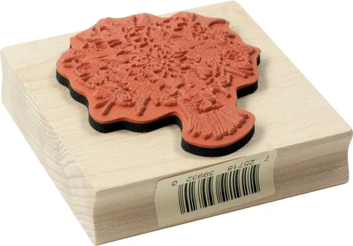 Miniatura 4 de Inkadinkado Sello de goma montado en ramo de novia para hacer tarjetas de boda y álbumes de recortes, 3 x 3 x 1 pulgadas