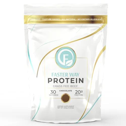 Miniatura 9 de Faster Way - Proteína en polvo - Carne de res alimentada con pasto hidrolizada - 0.71 oz de proteína por porción - Crecimiento y recuperación