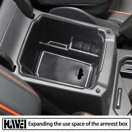 Miniatura 2 de HGWEI Organizador de Consola Central Compatible con VW Tiguan 2018 2019 2020 2021 2022 2023 2024 y Volkswagen Taos 2022-2025, Bandeja de Inserto