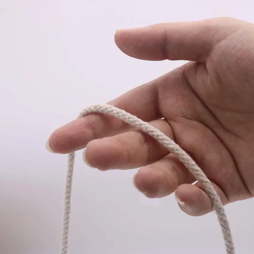 Miniatura 4 de Tenn Well Cordón de macramé de 0.197 in, cuerda de algodón trenzada de 165 pies para colgar plantas de macramé, para colgar en la pared, cuerdas