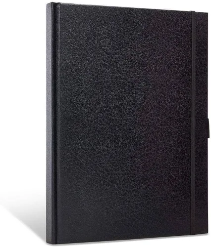 Miniatura 4 de KINGART Cuaderno de bocetos de tapa dura negra de 8.5 x 11 pulgadas, encuadernado perfecto, para medios húmedos y secos, 160 páginas, 80 hojas