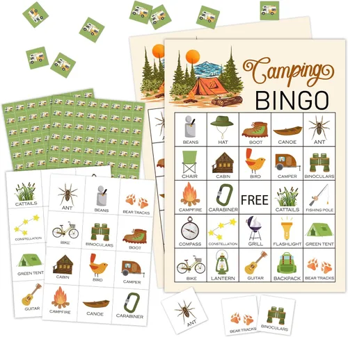 Miniatura 8 de Juego de bingo en la playa, juego de bingo para 24 jugadores para adolescentes, fiesta de playa de verano, despedida de soltera, fiesta de Juego