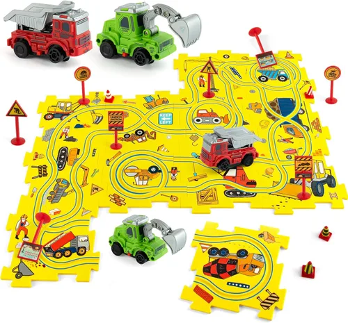 Miniatura 13 de YOOYID Puzzle Racer - Juego de pistas de coche para niños, juguetes para niños de 3 a 5, juguetes para niños de 3, 4, 5, 6 años, juguetes