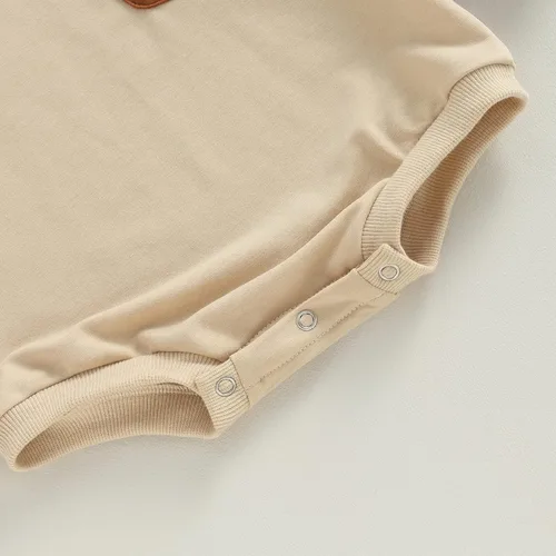 Miniatura 7 de AEEMCEM Sudadera de bloque de color para bebé niño y niña, mameluco de gran tamaño, suéter de burbujas de manga larga, con bolsillo