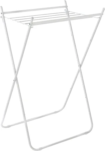 Miniatura 4 de Honey-Can-Do Estante de secado de ropa plegable de metal, estante plegable para ropa con capacidad para 40 libras, diseño apto para colgar con patas