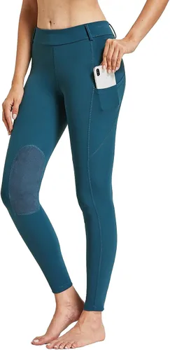 Miniatura 2 de FitsT4 - Pantalones de equitación para mujer con parche a la rodilla