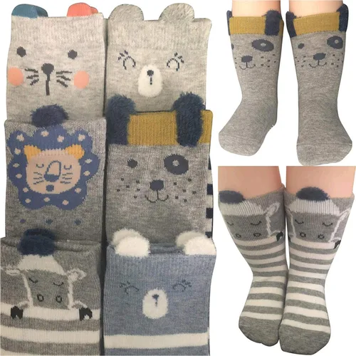 Miniatura 3 de Calcetines para bebé 6 pares antideslizantes de 12 a 36 meses para bebés y niñas