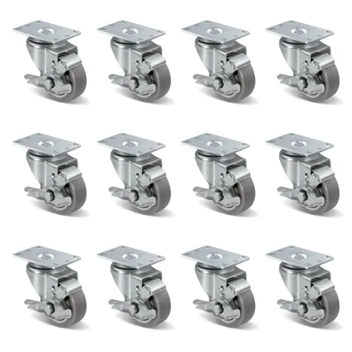 Miniatura 33 de Ruedas de Carretilla Ninoso, Juego de 4 Ruedas Industriales de Alta Resistencia de 4" con Capacidad de Carga de 1200 Libras, Ruedas para Carro