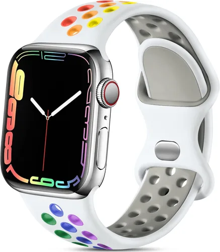 Miniatura 31 de Lerobo - Bandas deportivas compatibles con Apple Watch Band de 40 mm, 41 mm, 38 mm y 42 mm para Series 11, 10 para mujeres y hombres, suaves bandas